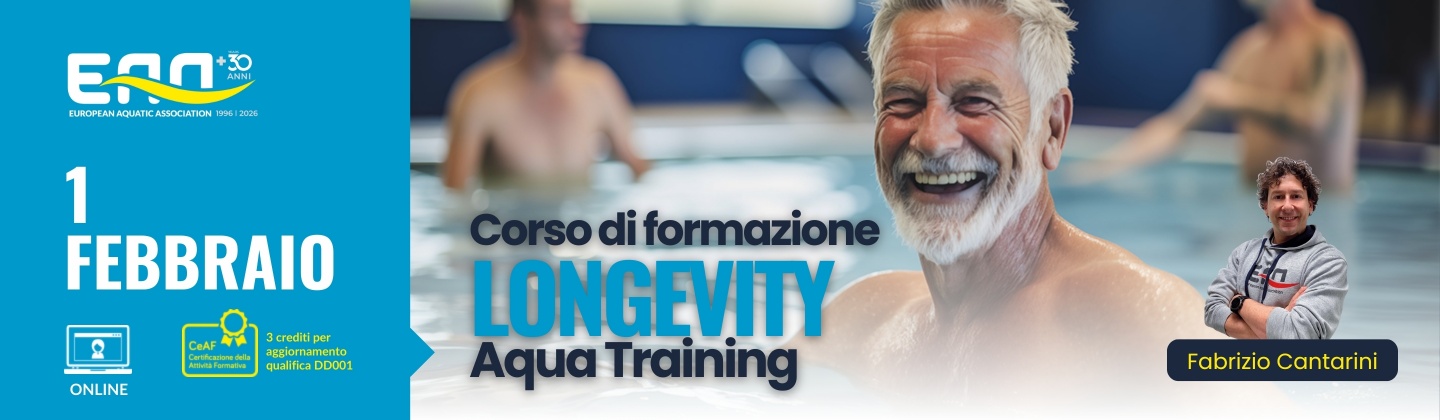⏳ ONLINE – Corso LONGEVITY AQUA TRAINING