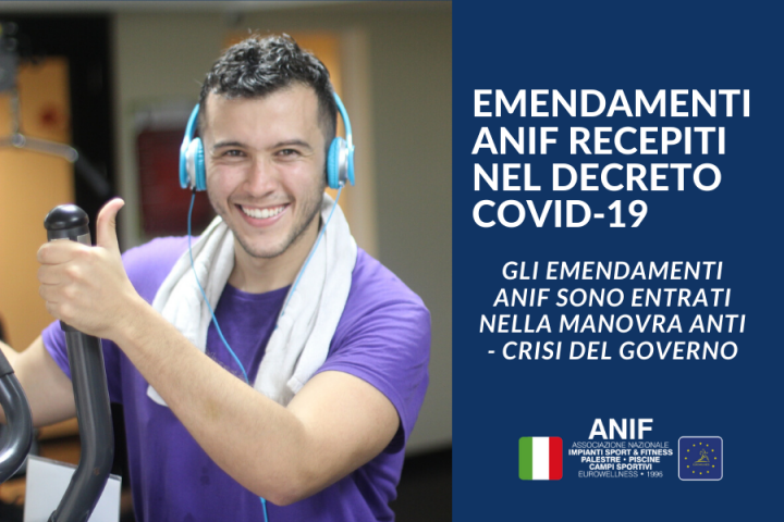Centri sportivi italiani chiusi: gli emendamenti ANIF e il decreto