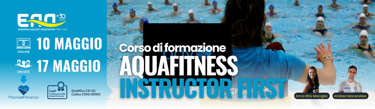 Corso AQUAFITNESS INSTRUCTOR FIRST
